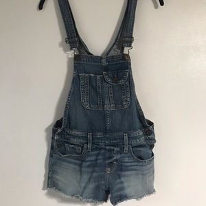 Abercrombie & Fitch jean shorts overalls women’s size xsmall